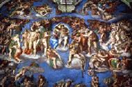 Michelangalo's Judgement Day on the wall of the Sistine Chapel